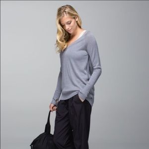 Lululemon Unity Pullover Heathered Fossil Sz4